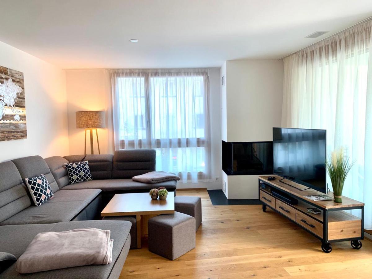 Montanas - Luxuswohnung Mit Kamin - Nahe Caumasee & Talstation Flims Exteriér fotografie